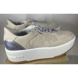 P448 Women's Empire Platform Sneaker Netrale Beige Sued EU 40 US 9.5 NIB NO LID